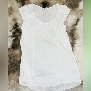 LAmade Supima Cotton Micromodal White Tee Size Small Made in USA Soft Basic